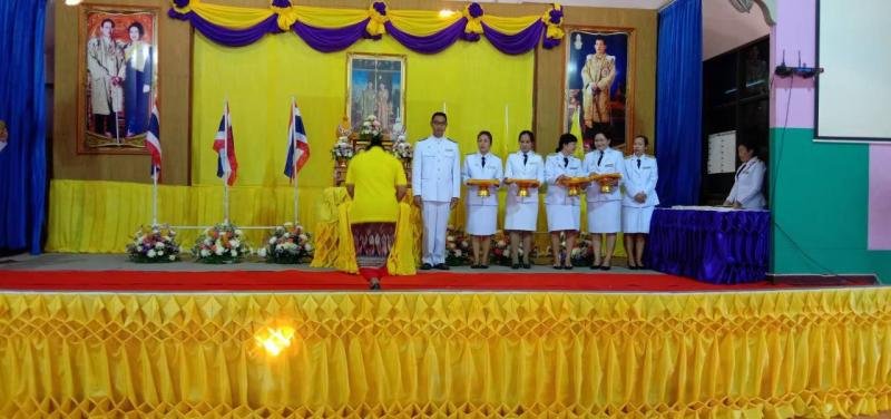 พิธีรับพระบรมฉายาลักษณ์พระบาทสมเด็จพระเจ้าอยู่หัวรัชกาลที่ 10 ณ โรงเรียนบ้านหนองโดนประสาทวิทย์