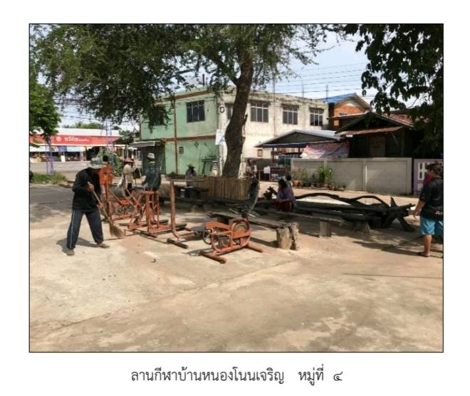 ลานกีฬา/สนามกีฬา ตำบลหนองโดน มี 8 หมู่บ้าน และมีลานกีฬา 7 หมู่บ้าน คิดเป็นร้อยละ 87.50