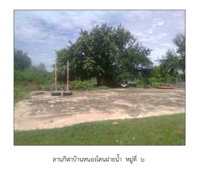 ลานกีฬา/สนามกีฬา ตำบลหนองโดน มี 8 หมู่บ้าน และมีลานกีฬา 7 หมู่บ้าน คิดเป็นร้อยละ 87.50