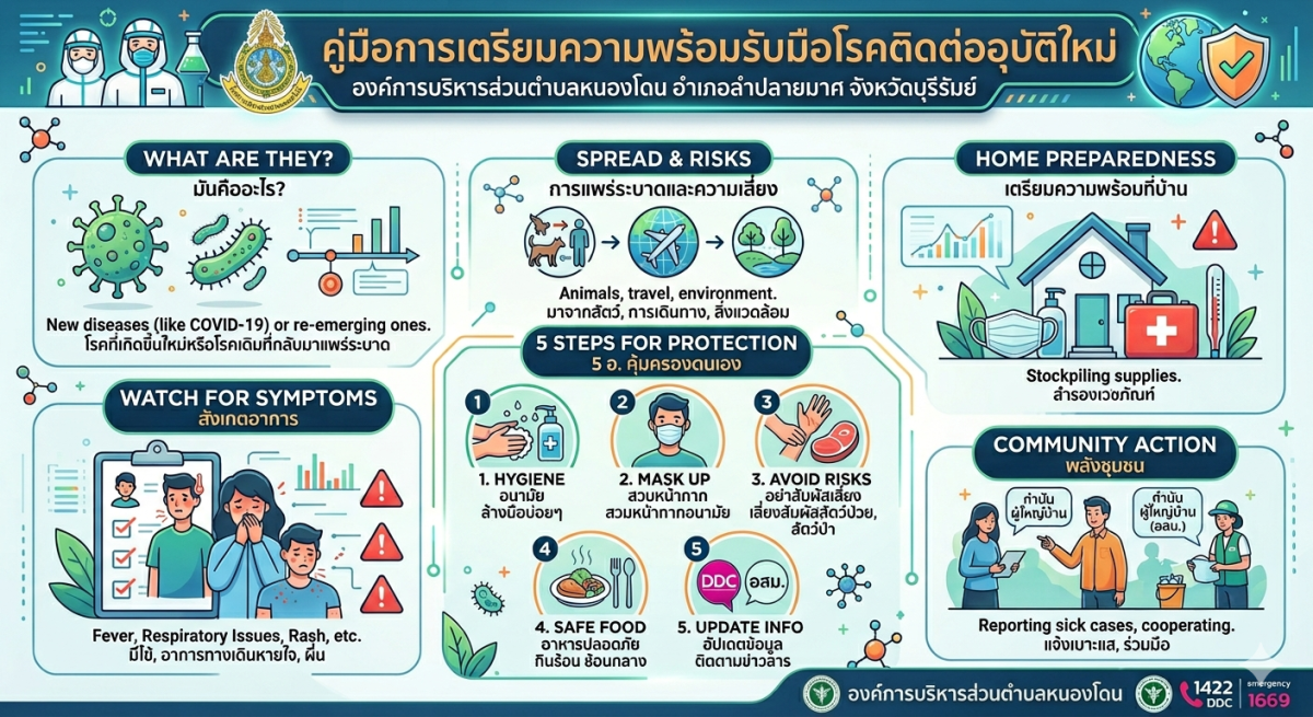 "เตรียมพร้อม รับมือ โรคติดต่ออุบัติใหม่"
