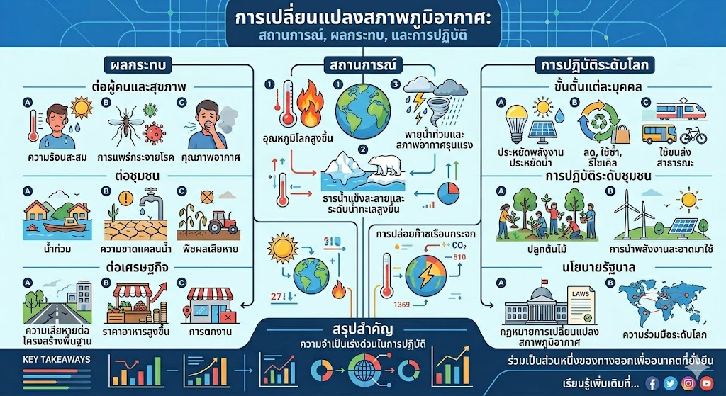 "สถานการณ์และผลกระทบจากการเปลี่ยนแปลงสภาพภูมิอากาศ (Climate Change)"