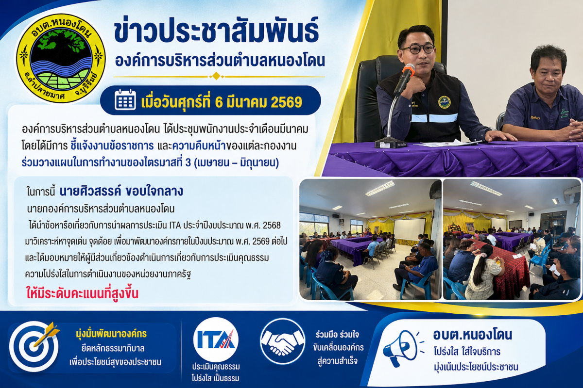 ประชุมประจำเดือน มีนาคม